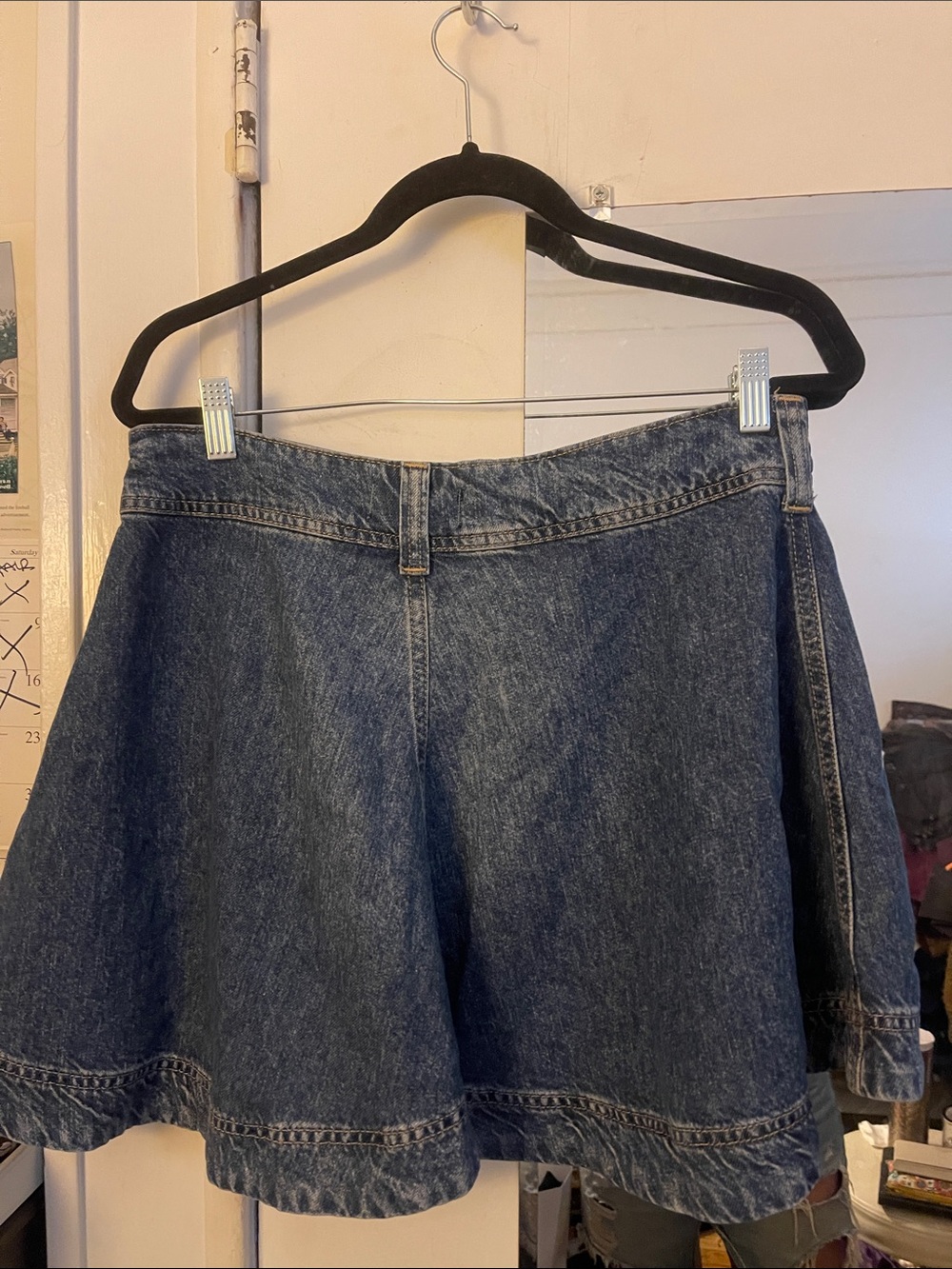We the Free Canyon Denim Mini Skirt - Blue NEW - Picture 4 of 9